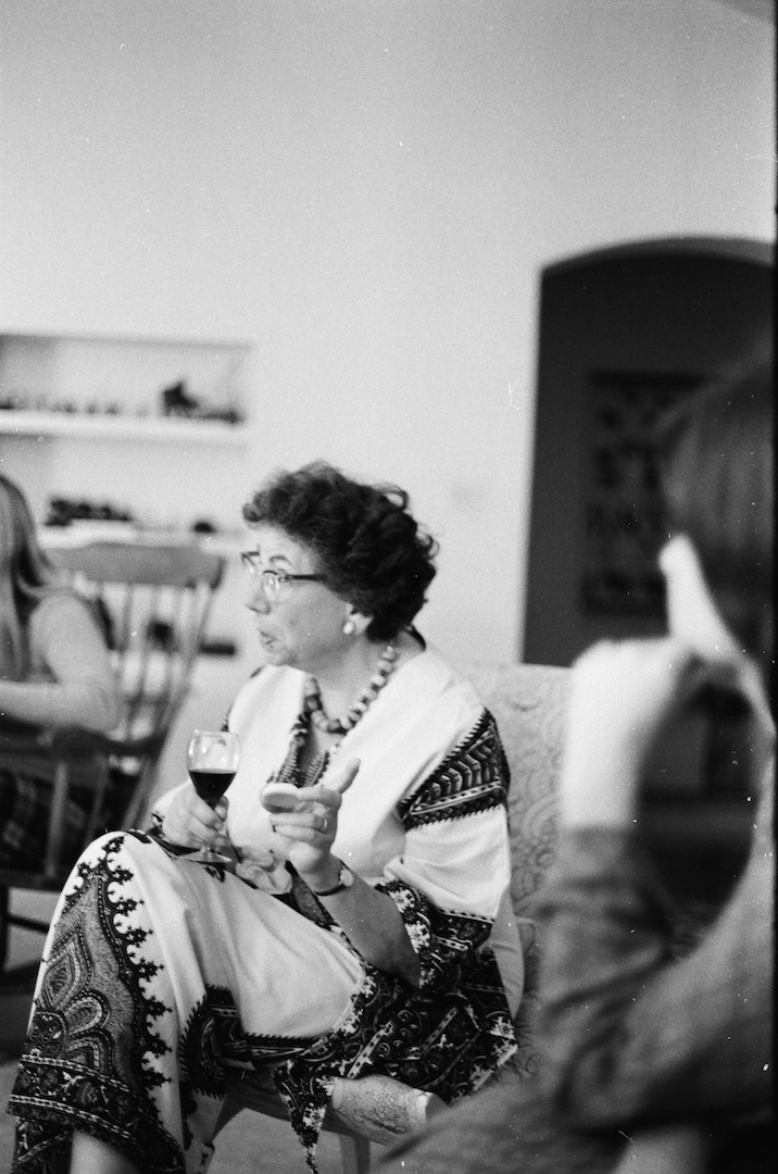 Hilda Kuper at her home in Los Angeles, 1974